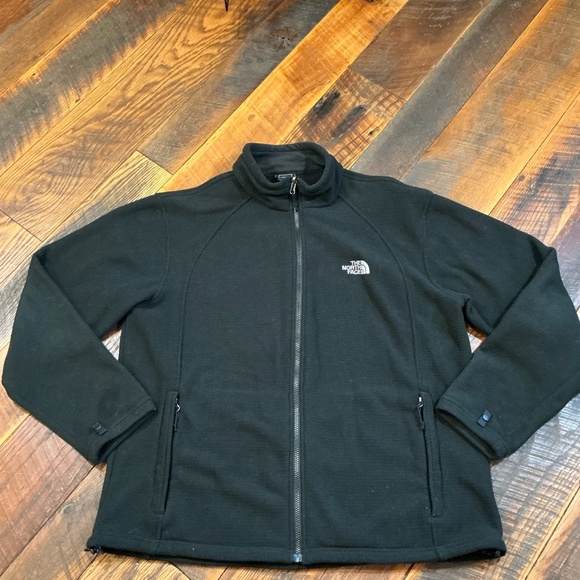 The North Face WindWall Fleece Jacket Men’s XL | Black Full Zip Outdoor Layer - Picture 2 of 13